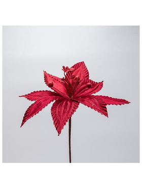 Λουλουδι Μπορντο με Διακριτικη Γραμμη Glitter, 30x20cm