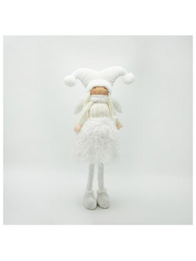 Κοριτσακι με Λευκα Ρουχα και Φωτιζομενη Φουστα, 63cm