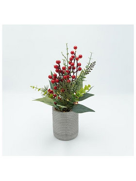 Κασπω με Χριστουγεννιατικη Διακοσμιση, Φωτιζομενο, 10x35cm