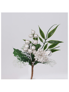 Πικακι με Λευκα Berries και Κουδουνακι, 20cm