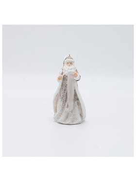 Στολιδι Πολυρεζιν, Αγιος Βασιλης με Λιστα Δωρων, ροζ Απαλο, 6x10.5cm