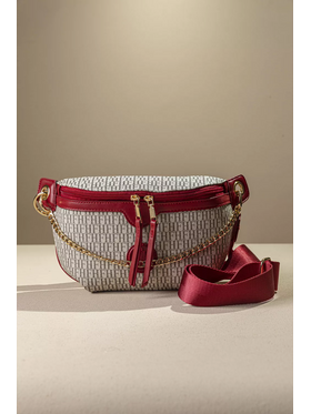 Τσάντα Μέσης με Χρυσή Διακοσμητική Αλυσίδα