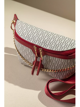 Τσάντα Μέσης με Χρυσή Διακοσμητική Αλυσίδα