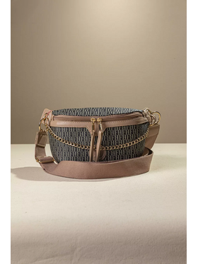 Τσάντα Μέσης με Χρυσή Διακοσμητική Αλυσίδα