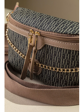 Τσάντα Μέσης με Χρυσή Διακοσμητική Αλυσίδα