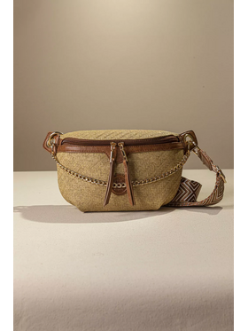 Τσάντα Μέσης με Χρυσή Διακοσμητική Αλυσίδα