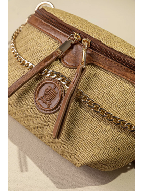 Τσάντα Μέσης με Χρυσή Διακοσμητική Αλυσίδα