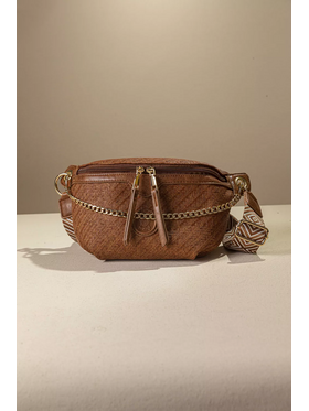 Τσάντα Μέσης με Χρυσή Διακοσμητική Αλυσίδα