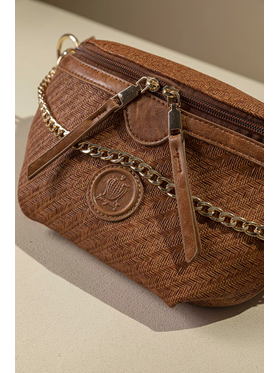 Τσάντα Μέσης με Χρυσή Διακοσμητική Αλυσίδα