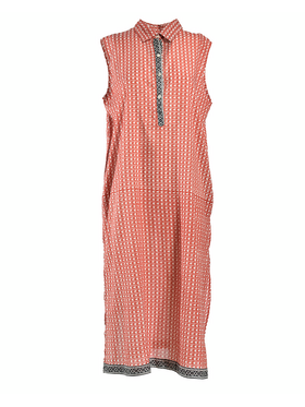 Ble Φορεμα Μακρυ Αμανικο Κοκκινο/λευκο/μαυρο one Size (100% Cotton)