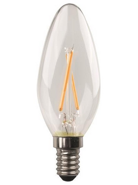 Λαμπα led Κερι Crossed Filament 2.5w e14 3000k 220-240v