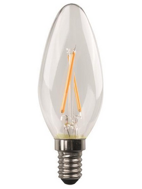 Λαμπα led Κερι Crossed Filament 2.5w e14 2700k 220-240v