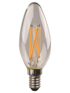 Λαμπα led Κερι Crossed Filament 4.2w e14 4000k 220-240v