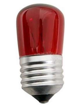 Λαμπα Νυχτος 5w e27 Κοκκινη 2τμχ Blister 220-240v