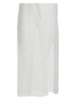 Ble  Αμανικο Φορεμα Μακρυ σε Λευκο one Size