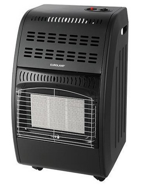 Σομπα Υγραεριου Μαυρη 4.2kw Οβαλ με Regulator