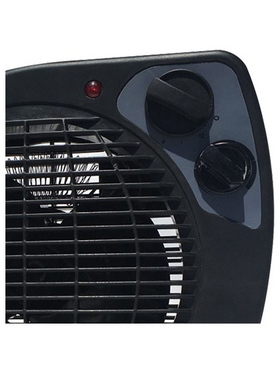 Αεροθερμο Δωματιου 1000w/2000w Μαυρο