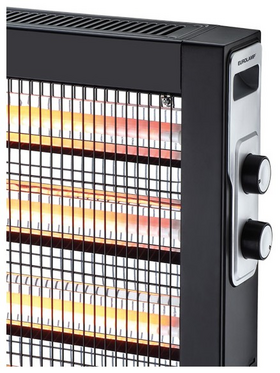 Θερμαστρα Χαλαζια Slim 2800w Μαυρh με Θερμοστατη