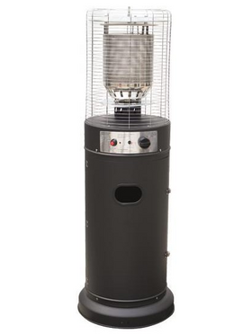 Θερμαστρα Υγραεριου Κυκλικη Mini 1,35m 11kw Μαυρη