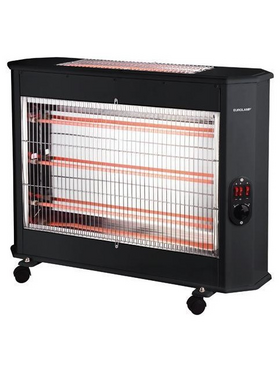 Θερμαστρα Χαλαζια 2800w Μαυρη 2face  με Θερμοστατη