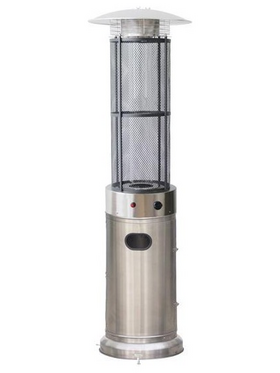 Θερμαστρα Υγραεριου Κυκλικη 1,80m 11kw Inox (Stainless Steel)