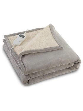 Ηλεκτρικη Κουβερτα Fleece 180*130cm, 10 Ρυθμισεις Θερμοκρασιας, led Οθονη, Χρονοδιακοπτης 1-10h, Πλενομενη, 120w