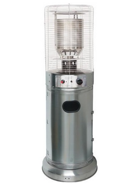 Θερμαστρα Υγραεριου Κυκλικη Mini 1,35m 11kw Inox (Stainless Steel)