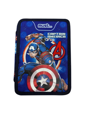 Σχολική Κασετίνα Διπλή Γεμάτη Avengers Captain America Must