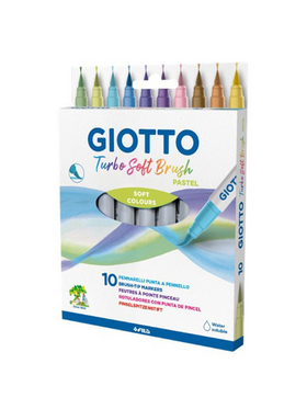 Μαρκαδοροι Πινελο Giotto Turbo Soft Brush Pastel 10tmx