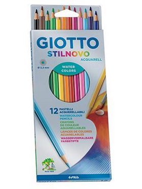 Ξυλομπογιες Stilnovo Aquarel Λεπτες 12τem Giotto
