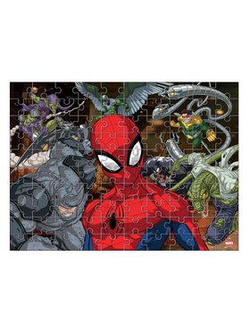 Puzzle 100τεμ 48χ34εκ Glow in the Dark Spiderman