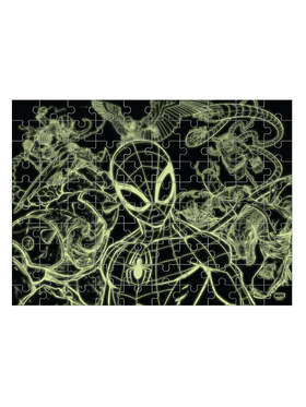 Puzzle 100τεμ 48χ34εκ Glow in the Dark Spiderman