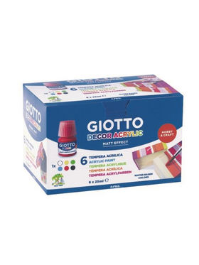 Giotto Decor Acrylic Συσκευασια 6 τεμ x 25 ml