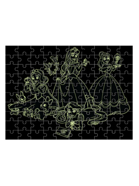 Puzzle 100τεμ 48χ34εκ Glow in the Dark Princess