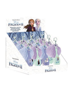 Βούρτσα Μαλλιών Disney Frozen 2 με Μπρελόκ πομ πομ σε 4 Σχέδια