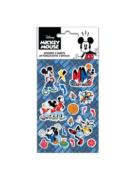 Αυτοκόλλητα Disney Mickey Mouse 8x12 Εκ., 5 Φύλλα