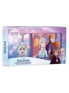 Πορτοφόλι Disney Frozen με Μπρελόκ σετ Δώρου 18x12 εκ.