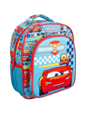 Σχολική Τσάντα Πλάτης Νηπίου Disney Cars Piston cup Must 2 Θήκες