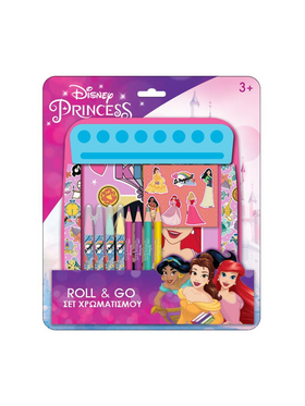 Σετ Χρωματισμού Disney Princess Roll & go 21x24,5 εκ.