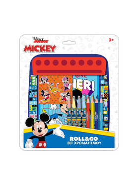 Σετ Χρωματισμού Disney Mickey-Minnie Roll & go 21x24,5 εκ.