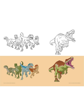 Τετράδιο Καρφίτσα Jurassic World 17x25 εκ. 40 Φύλλα σε 2 Σχέδια