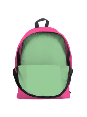 Τσάντα Πλάτης Must Monochrome Plus Colored Inside ροζ Fluo 1 Κεντρική Θήκη