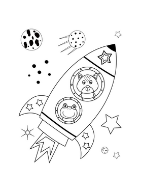 Προσχεδιασμενες Σελιδες Χρωματισμου 24φ+1σελ Αυτοκ+6μαρκ Μινι Αστροναυτης Luna