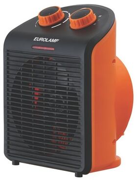 Αεροθερμο Μπανιου 2000w Ip21 Μαυρο-Πορτοκαλι