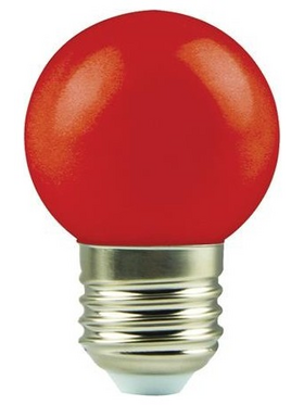 Λαμπα led Σφαιρικη 1,8w e27 Κοκκινη 175-265v