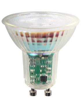 Λαμπα led Gu10 5.5w 550lm 6500k 38° 175-250v Dimmable Γυαλι
