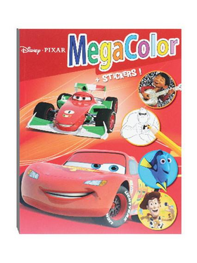 Βιβλίο Ζωγραφικής Disney Megacolor α4 με 128 Σελίδες Χρωματισμού-Αυτοκόλλητα σε 2 Σχέδια