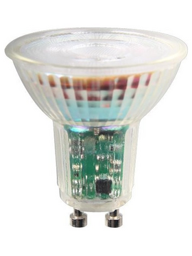 Λαμπα led Gu10 5.5w 550lm 3000k 38° 175-250v Dimmable Γυαλι