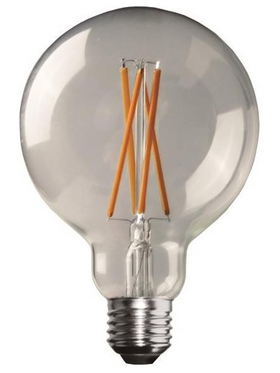 Λαμπα led Γλομπος g95 Crossed Filament 11w ε27 6500k 220-240v Dimmable Clear