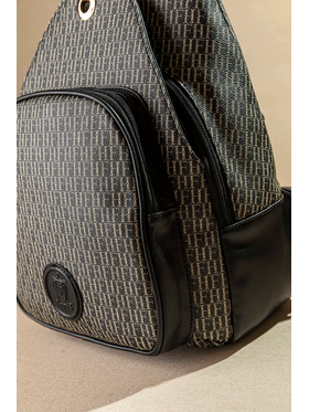 Backpack με Πολλές Θήκες και Casual Logo